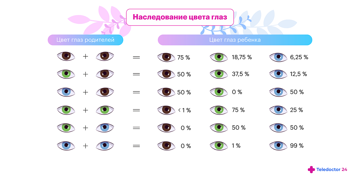 Наследование цвета глаз презентация